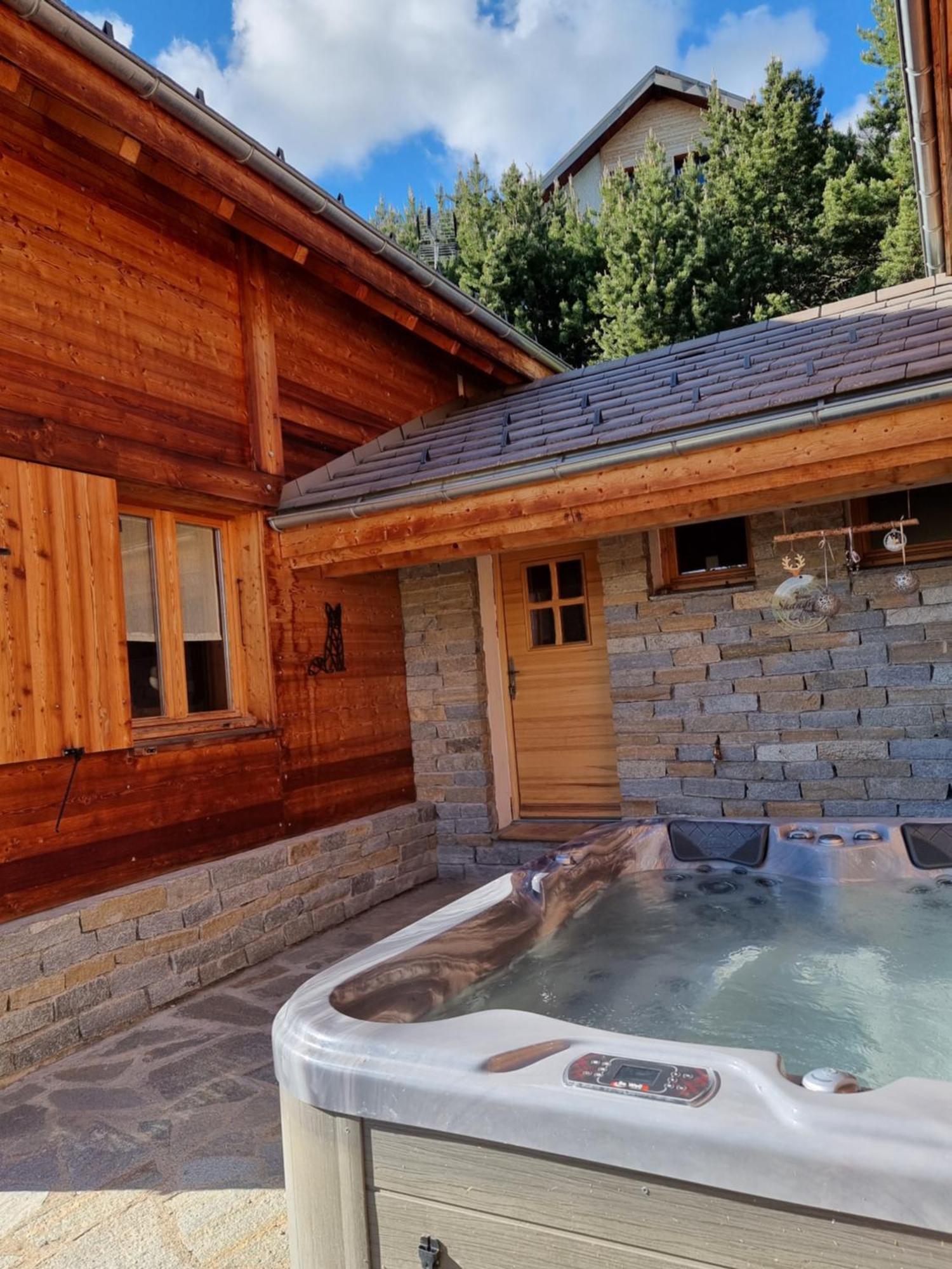 Chalet 6 Pers Avec Spa, Terrasse Plein Sud A Saint-Michel-De-Chaillol - Fr-1-393-22 外观 照片